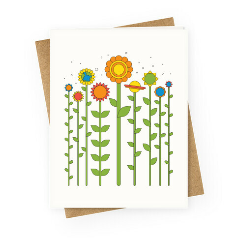 Plant Planets Greeting Card