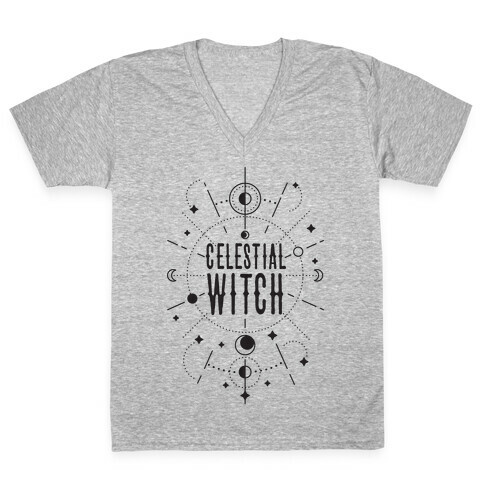 Celestial Witch V-Neck Tee Shirt