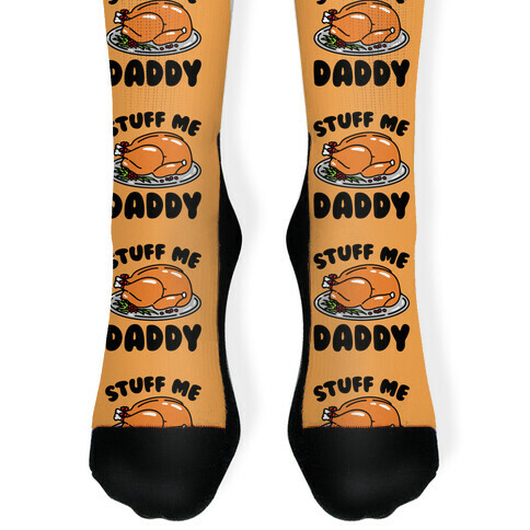 Stuff Me Daddy Turkey Parody Sock
