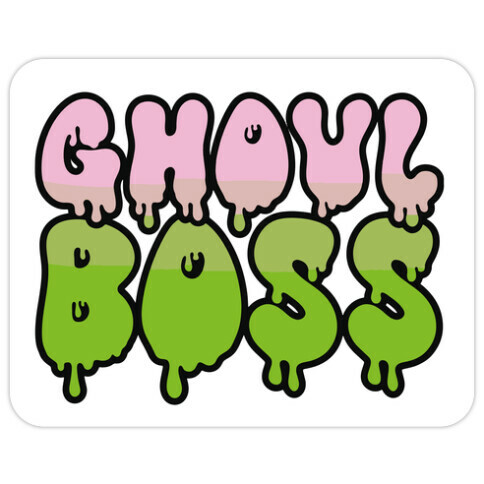 Ghoul Boss Girl Boss Parody Die Cut Sticker