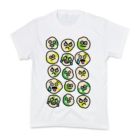 Wasabi Peas Pattern Kids T-Shirt