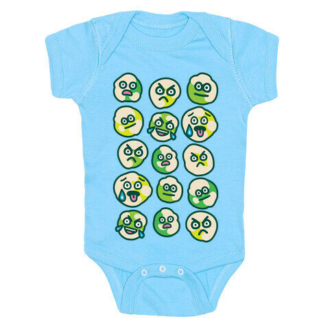 Wasabi Peas Pattern Baby One-Piece