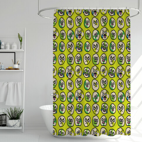 Wasabi Peas Pattern Shower Curtain