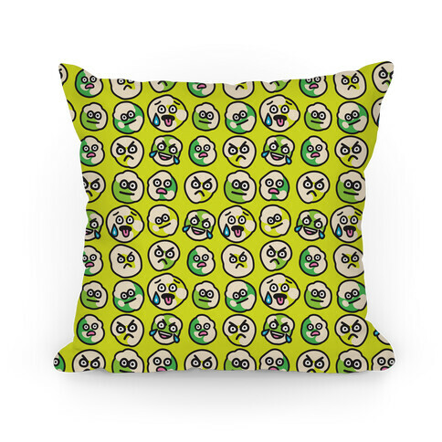 Wasabi Peas Pattern Pillow