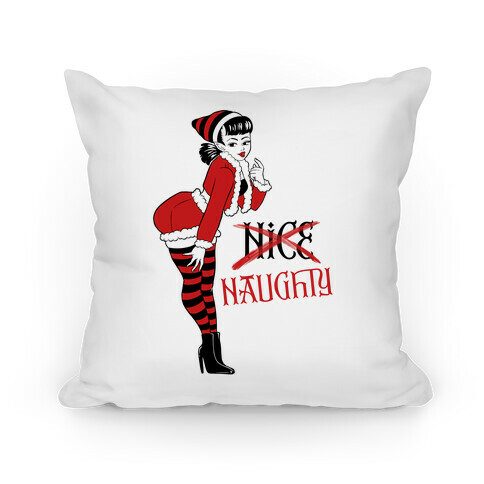 Naughty Elf Pillow