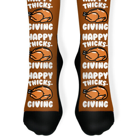 Happy Thicks-Giving Sock