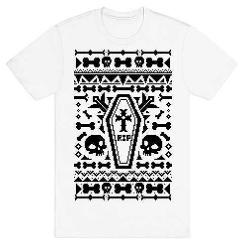 Coffins and Skulls Ugly Sweater T-Shirt