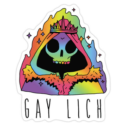 Gay Lich Die Cut Sticker