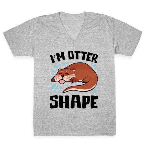 I'm Otter Shape V-Neck Tee Shirt