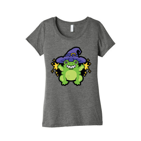 Magical Frog Witch Womens T-Shirt