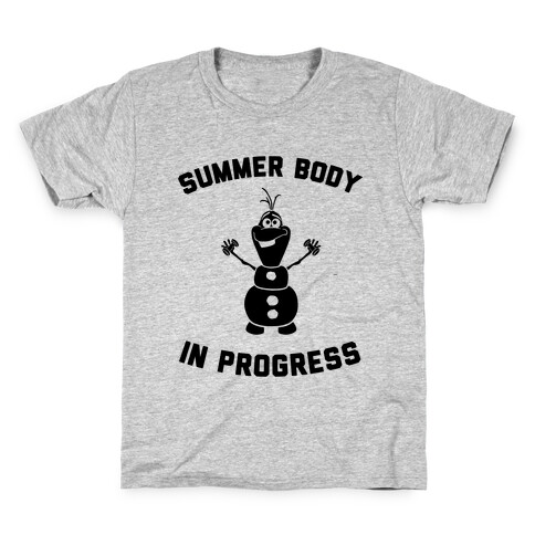 Summer Body in Progress Kids T-Shirt