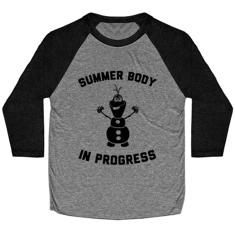 Summer Body in Progress Baseball Tee