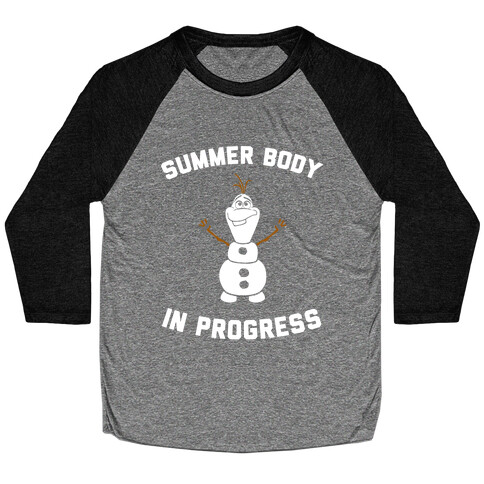 Summer Body in Progress Baseball Tee