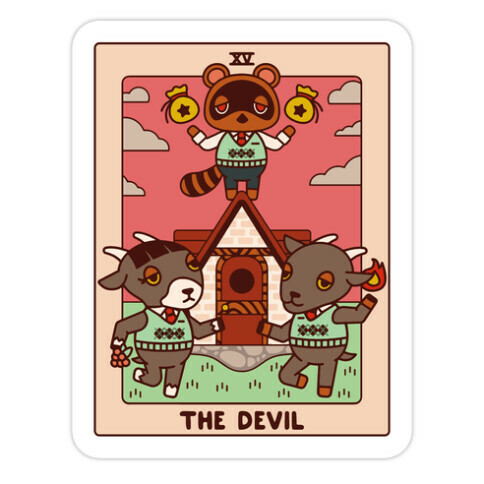 The Devil Tom Nook Die Cut Sticker