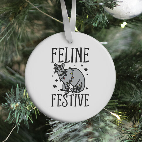 Feline Festive  Ornament