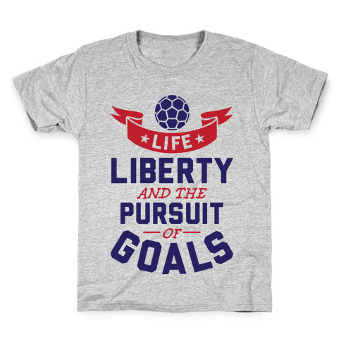 The Pursuit Of Goals Kids T-Shirt