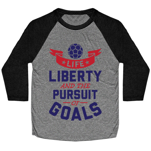 The Pursuit Of Goals Baseball Tee