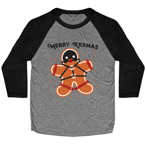 Merry XXXmas Gingerbread Baseball Tee