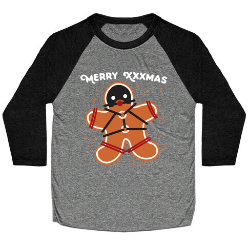 Merry XXXmas Gingerbread Baseball Tee