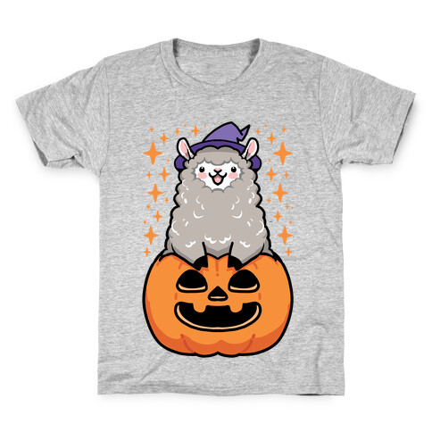 Cute Halloween Alpaca Kids T-Shirt