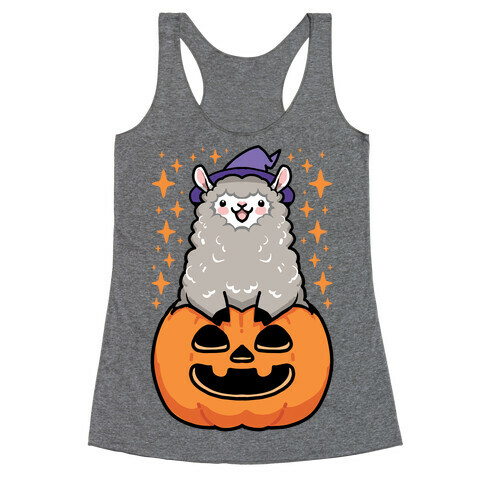 Cute Halloween Alpaca Racerback Tank Top