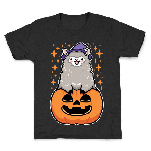 Cute Halloween Alpaca Kids T-Shirt