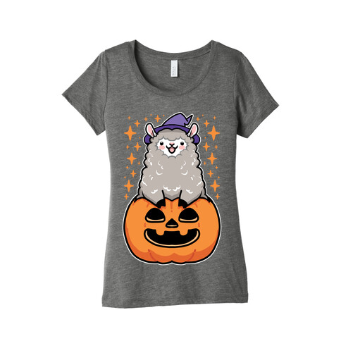 Cute Halloween Alpaca Womens T-Shirt