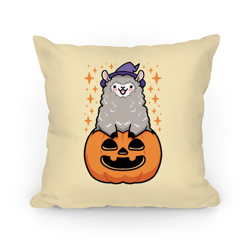 Cute Halloween Alpaca Pillow