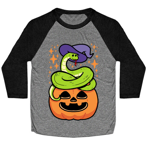 Cute Halloween Snake Baseball Tee