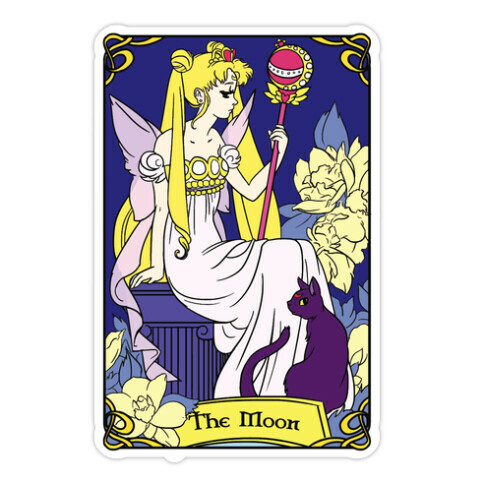 The Moon Tarot Die Cut Sticker