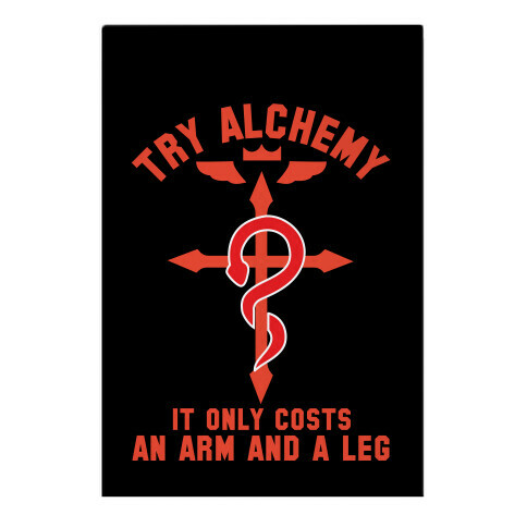 Alchemy It Only Costs an Arm and a Leg Garden Flag