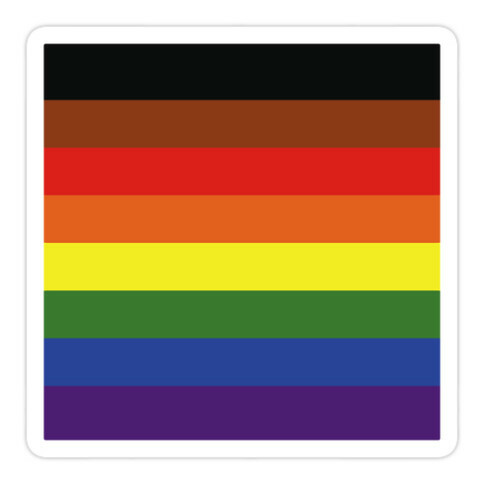 Gay Pride Flag  Die Cut Sticker