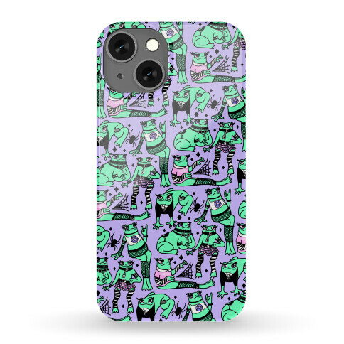Goth Frogs Pattern Phone Case