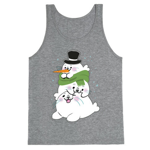 Seal Stack Snowman Tank Top