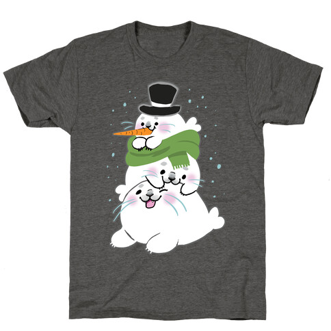 Seal Stack Snowman T-Shirt