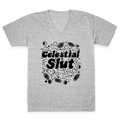 Celestial Slut V-Neck Tee Shirt