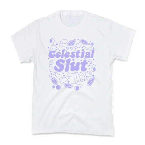 Celestial Slut Purple Kids T-Shirt