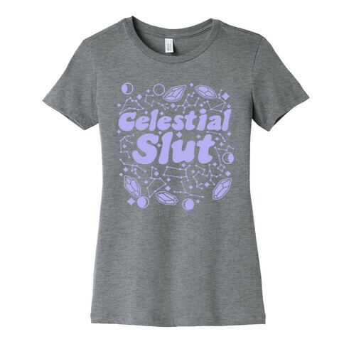 Celestial Slut Purple Womens T-Shirt