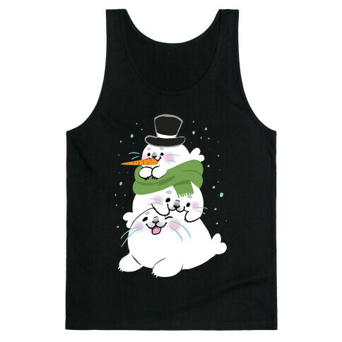 Seal Stack Snowman Tank Top