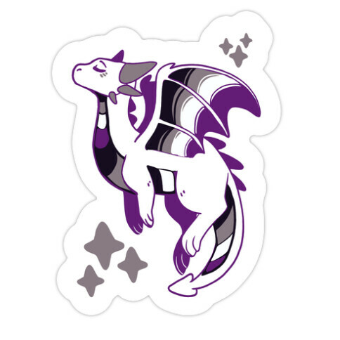 Ace Pride Dragon Die Cut Sticker