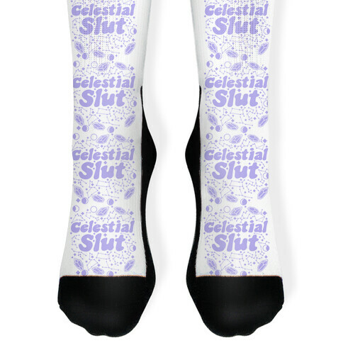Celestial Slut Purple Sock