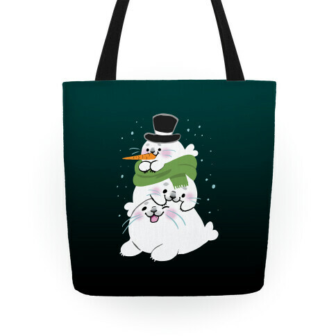 Seal Stack Snowman Tote