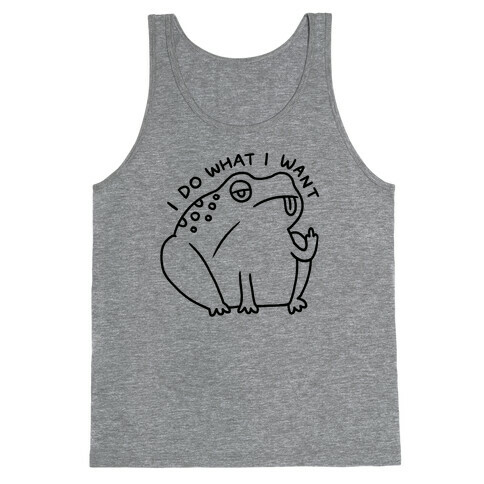 I Do What I Want Frog Tank Top