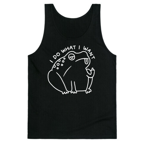 I Do What I Want Frog Tank Top