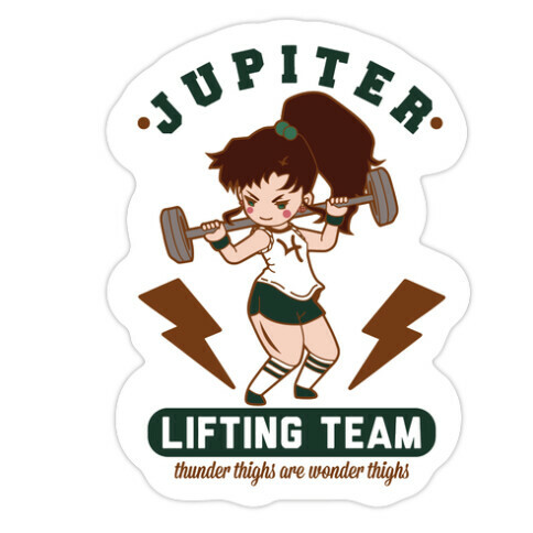 Jupiter Lifting Team Workout Parody Die Cut Sticker