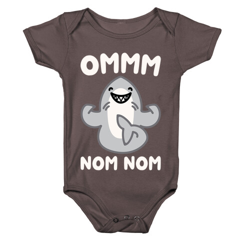 Ommm Nom Nom Shark Parody Baby One-Piece