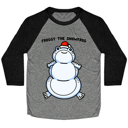 Froggy The Snowfrog Baseball Tee