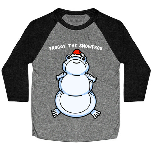 Froggy The Snowfrog Baseball Tee