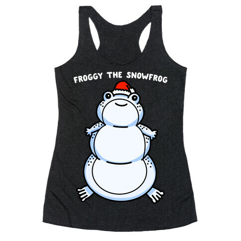 Froggy The Snowfrog Racerback Tank Top