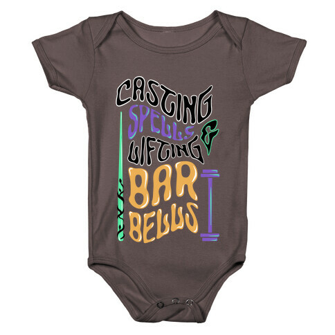 Casting Spells and Lifting Barbells Baby One-Piece